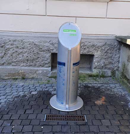 Trinkwasserbrunnen der Stadtwerke Düsseldorf am Neusser Tor
